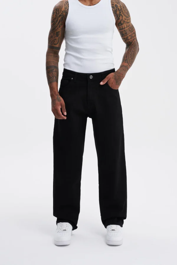 Machinist Premium Black Baggy Relaxed Jeans