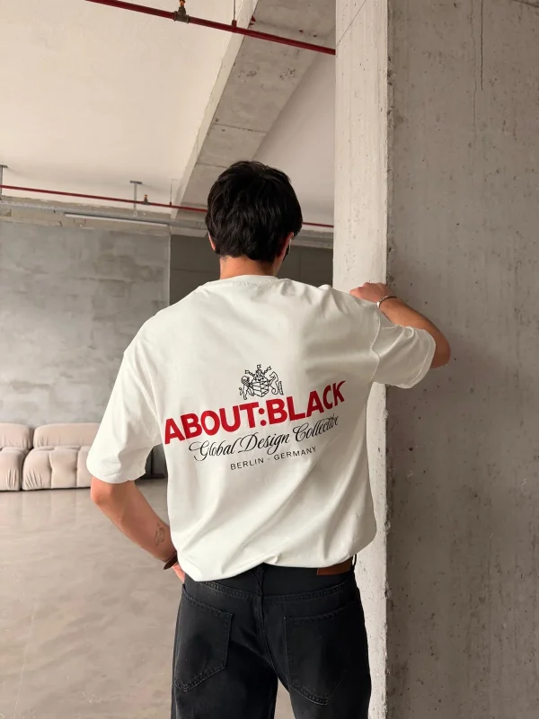 ABOUT:BLACK Oversized White T-shirt