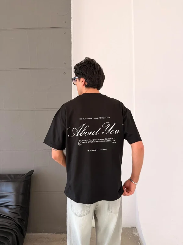 About You Black Oversized T-shirt
