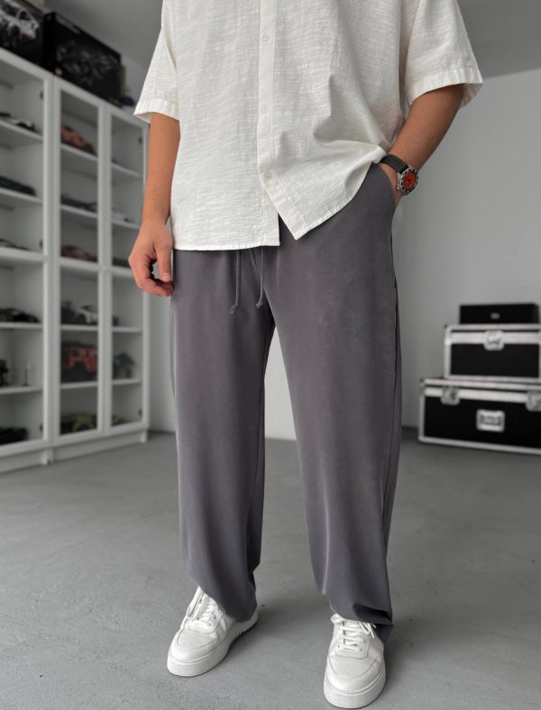 Comfy Grey Baggy Relaxed Sweatpants