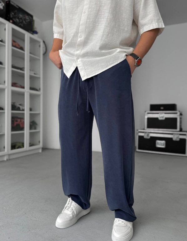Comfy Navy Baggy Relaxed Sweatpants