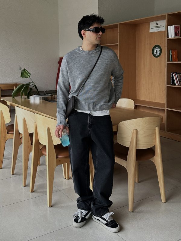 Carbon Black Baggy Jeans